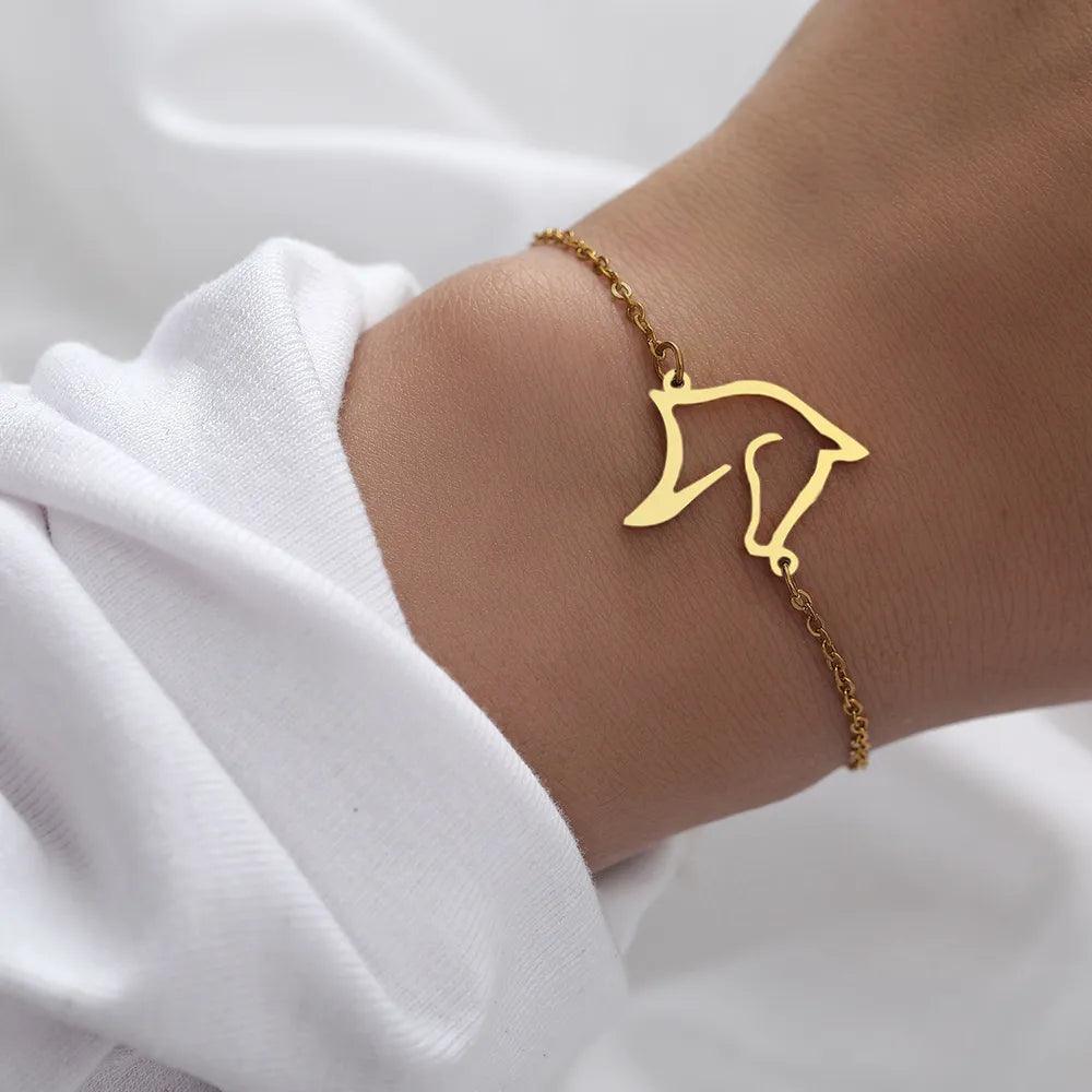 Equestrian Charm Bracelet With Intricate Horse Head Detail & Link Chain - Lovez Aqua© - 