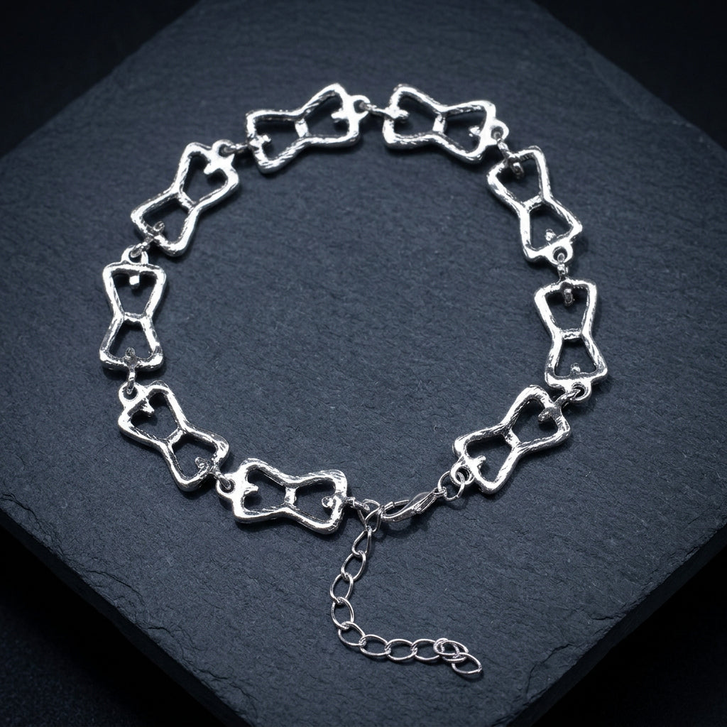 Caroline Forbes bracelet, Caroline bracelet from Klaus, Klaus Caroline bracelet, The Vampire Diaries jewelry, TVD bracelet, Klaroline jewelry, Caroline Forbes jewelry, Klaus Mikaelson gift, Mystic Falls jewelry, Vampire Diaries gift, rhinestone bow bracelet, silver bow bracelet, vampire fandom jewelry, TVD inspired accessories, Caroline Forbes gift, Klaroline gift, Mikaelson ball jewelry, vampire romance jewelry