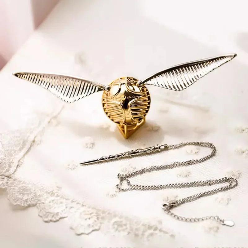 Harry Potter Golden Snitch Metal Engagement Ring Jewelry Box For Proposal - Harry Potter - 