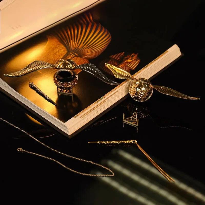 Harry Potter Golden Snitch Metal Engagement Ring Jewelry Box For Proposal - Harry Potter - 