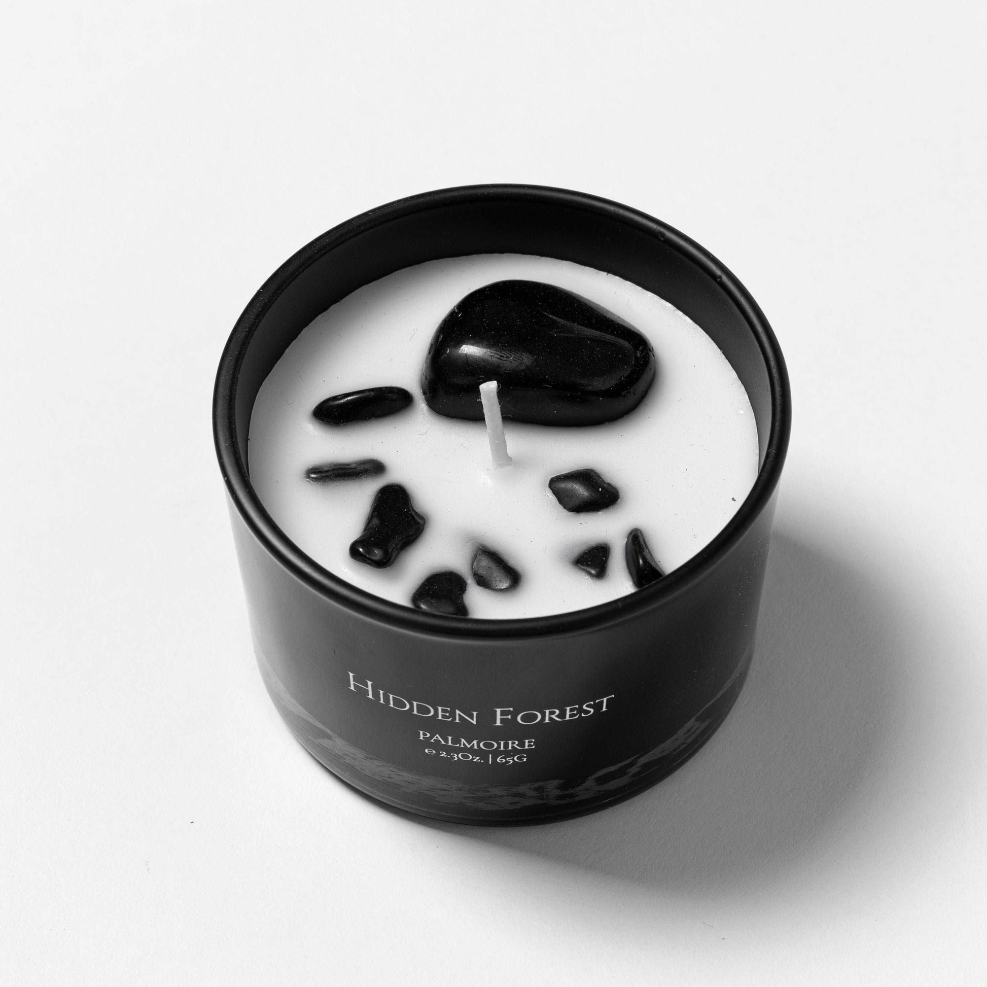 Hidden Forest Soy Wax Candle With Decorative Candle - Vanilla & Tonka Bean - Lovez Aqua© - 