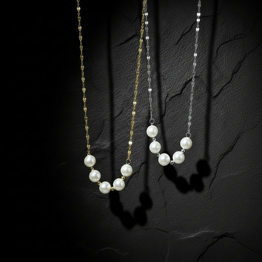 925 Sterling Silver Women’s Vintage Fine Pearl Necklace