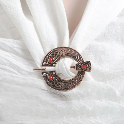 Women's Viking Celtic Knot Medieval Renaissance Shawl Pin Brooch