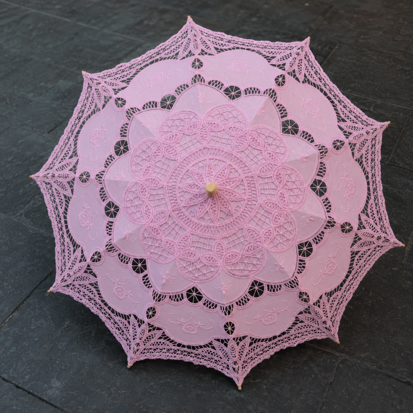 Victorian Lace Parasol | Renaissance Garden & Bridal Sun Umbrella