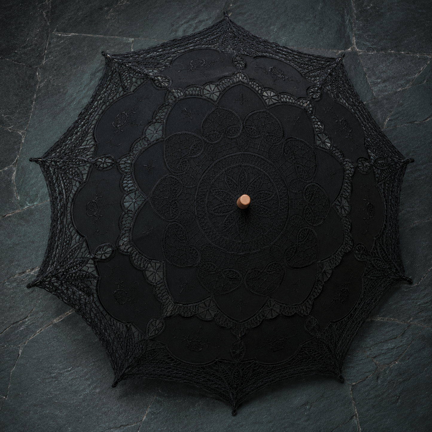 Victorian Lace Parasol | Renaissance Garden & Bridal Sun Umbrella