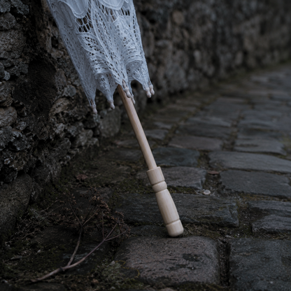 Victorian Lace Parasol | Renaissance Garden & Bridal Sun Umbrella