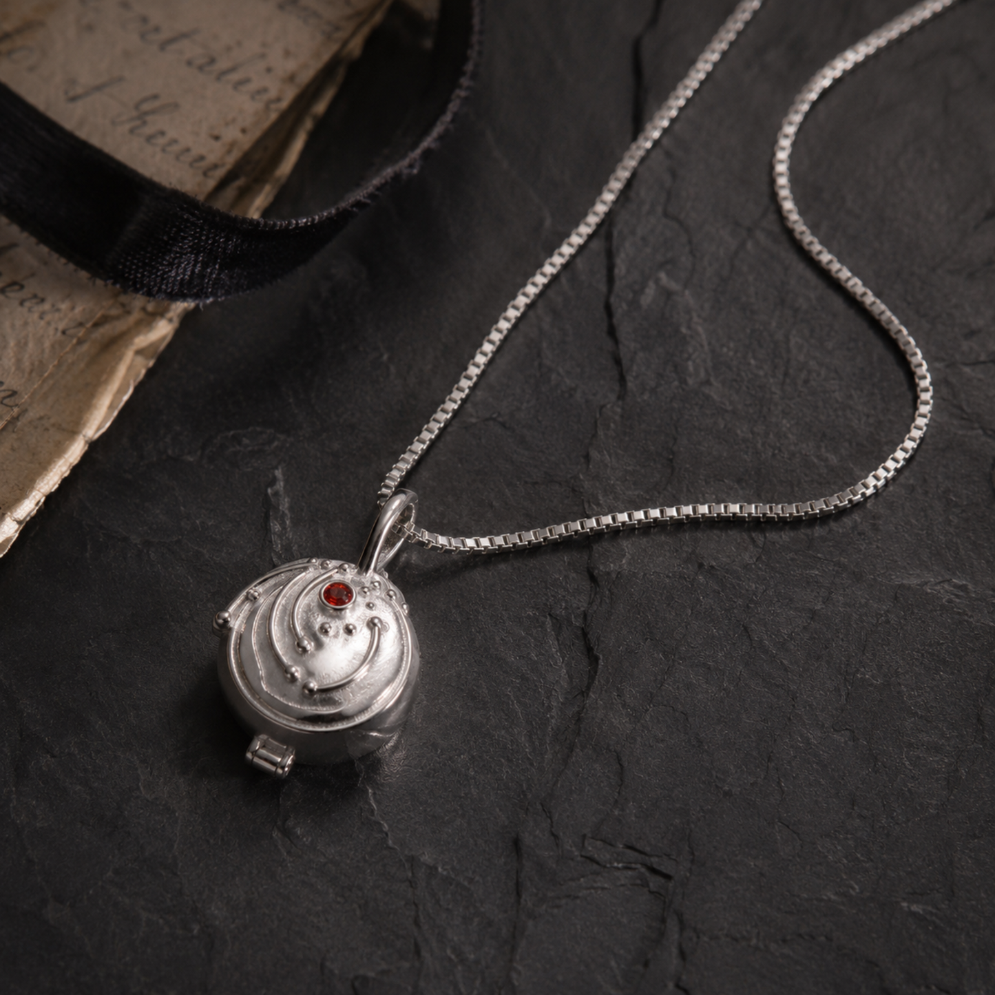 Elena Gilbert Vervain Necklace | The Vampire Diaries Sterling Silver Locket Replica