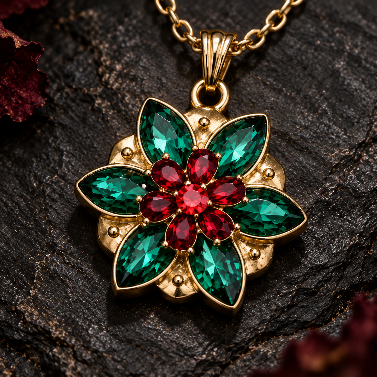 Anastasia necklace, Together in Paris necklace, Anastasia flower necklace, Anastasia 1997 jewelry, Anya Romanov necklace, Once Upon a December jewelry, Anastasia music box necklace, princess Anastasia jewelry, green crystal flower necklace, red and green pendant, animated movie jewelry, nostalgic 90s jewelry, fantasy princess necklace, gold floral pendant, vintage princess jewelry, Anastasia cosplay accessories, romantic movie jewelry, princess gift, emerald green rhinestone necklace, sentimental jewelry gi