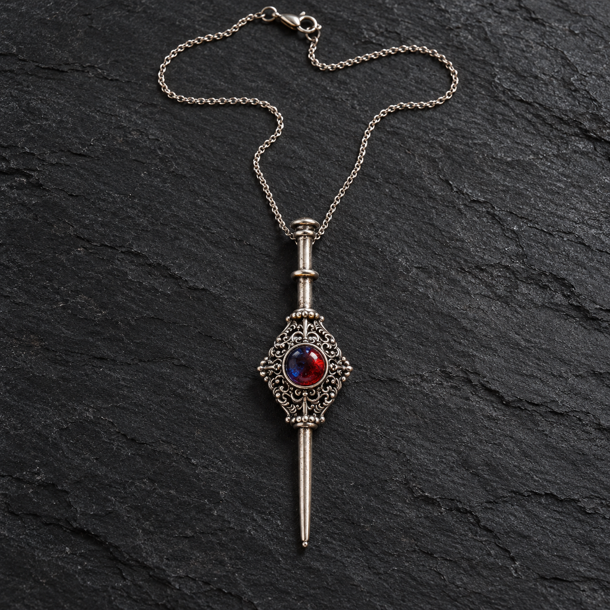 Grindelwald blood pact pendant, Fantastic Beasts necklace, Dumbledore Grindelwald jewelry, blood oath necklace, Gellert Grindelwald pendant, Crimes of Grindelwald jewelry, Harry Potter jewelry, wizarding world necklace, Dumbledore blood pact, magical artefact jewelry, gothic filigree pendant, vintage wizard necklace, dark wizard accessories, fantasy pendant necklace, Harry Potter collector gift, wizard cosplay jewelry, magical pact necklace, silver fantasy jewelry