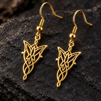 Arwen Evenstar earrings, Lord of the Rings earrings, Arwen jewelry, sterling silver LOTR jewelry, Elvish earrings, Evenstar jewelry, Arwen Undomiel earrings, Middle Earth jewelry, Rivendell jewelry, Lord of the Rings gift, LOTR women jewelry, Elven drop earrings, Aragorn Arwen gift, fantasy sterling silver earrings, Tolkien inspired jewelry, Evenstar earrings women, romantic fandom jewelry, Elvish bridal jewelry