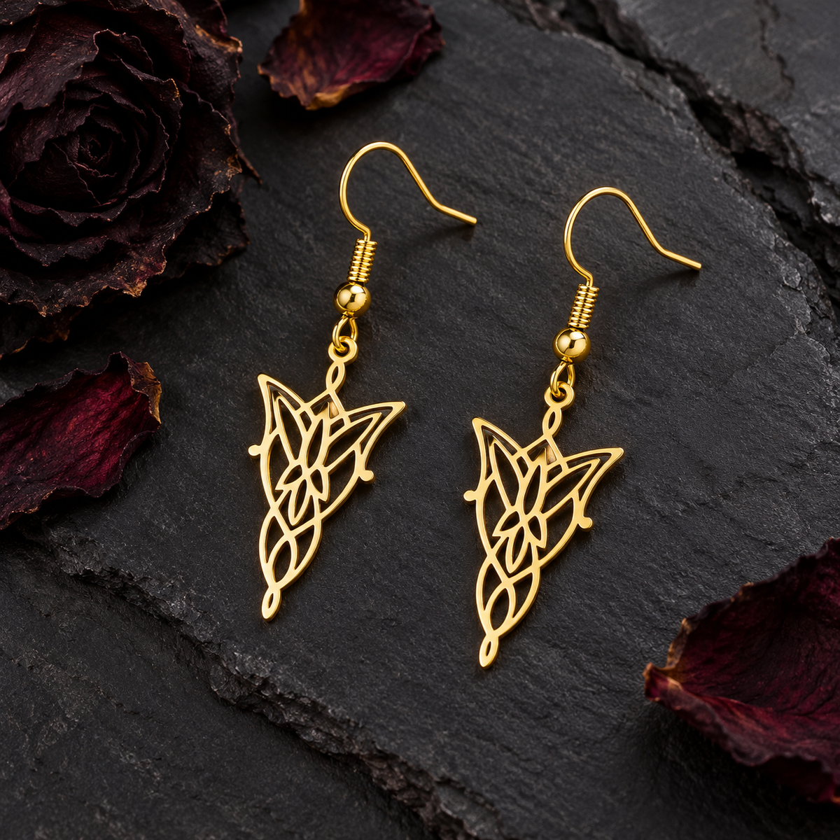Lord of the Rings Arwen Evenstar Women's Fine Elvish Earrings