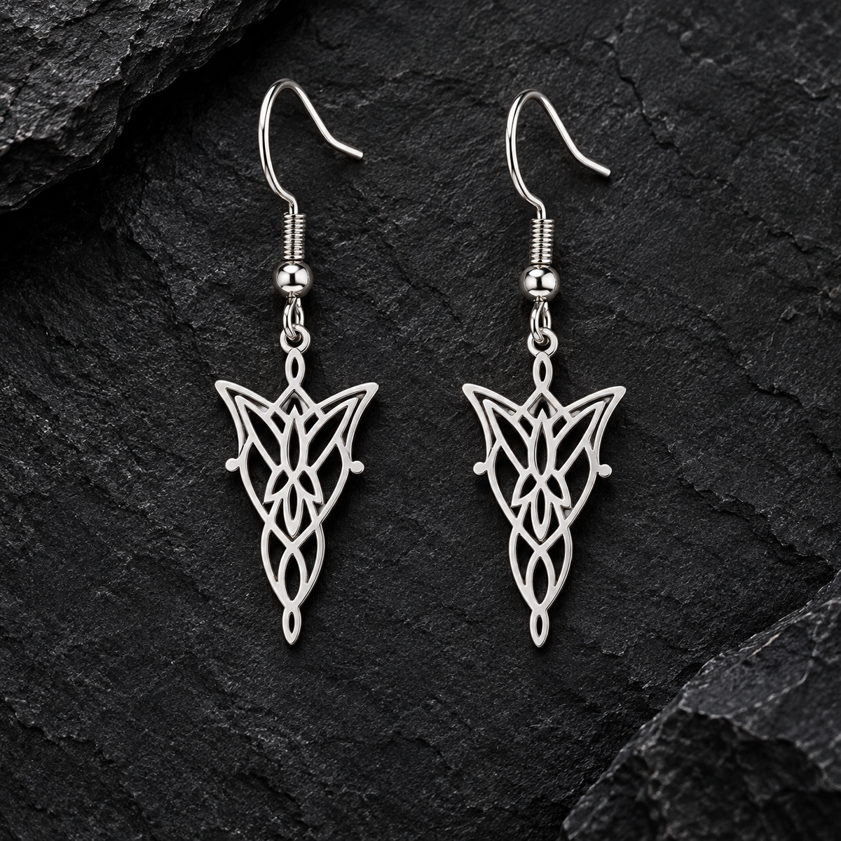 Arwen Evenstar earrings, Lord of the Rings earrings, Arwen jewelry, sterling silver LOTR jewelry, Elvish earrings, Evenstar jewelry, Arwen Undomiel earrings, Middle Earth jewelry, Rivendell jewelry, Lord of the Rings gift, LOTR women jewelry, Elven drop earrings, Aragorn Arwen gift, fantasy sterling silver earrings, Tolkien inspired jewelry, Evenstar earrings women, romantic fandom jewelry, Elvish bridal jewelry