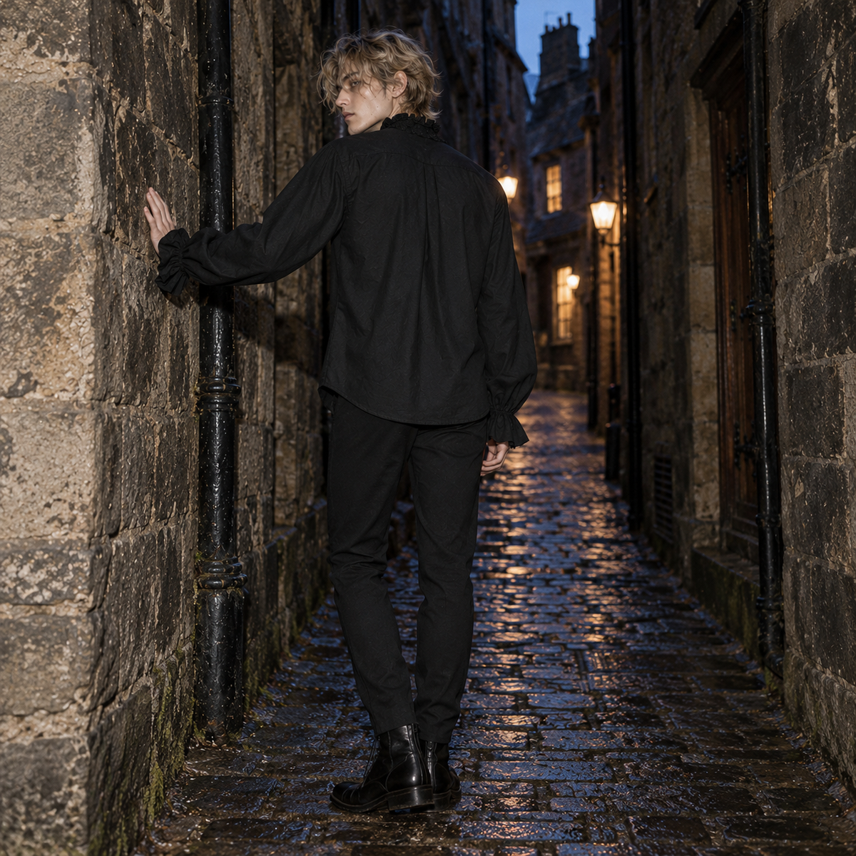 men's gothic shirt, Punk Rave shirt, Victorian ruffle shirt, black vampire shirt, men's gothic clothing, gothic embroidered shirt, Victorian men's fashion, gothic pirate shirt, black lace up shirt, men's romantic goth clothing, gothic poet shirt, vampire fashion men, men's lantern sleeve shirt, gothic formalwear, black cotton ruffle shirt, gothic aristocrat outfit, alternative men's clothing, Victorian inspired blouse men, ruffled cuff shirt, gothic rock fashion, men's lace collar shirt, dark romantic mensw