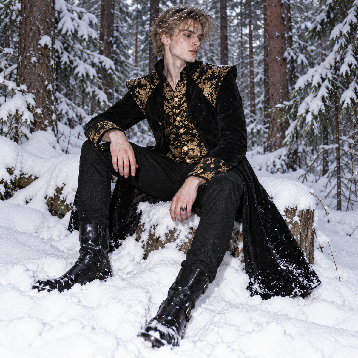 men’s Gothic Victorian tailcoat, men’s Gothic tailcoat, Victorian tailcoat men, Gothic Victorian coat, men’s steampunk tailcoat, steampunk coat men, Victorian coat men, Gothic coat men, men’s brocade tailcoat, gold brocade coat men, Gothic long coat men, Victorian frock coat, steampunk jacket men, Gothic jacket men, vampire coat men, aristocrat costume men, Victorian costume men, Gothic formal coat, Renaissance coat men, fantasy coat men, masquerade coat men, men’s Gothic clothing