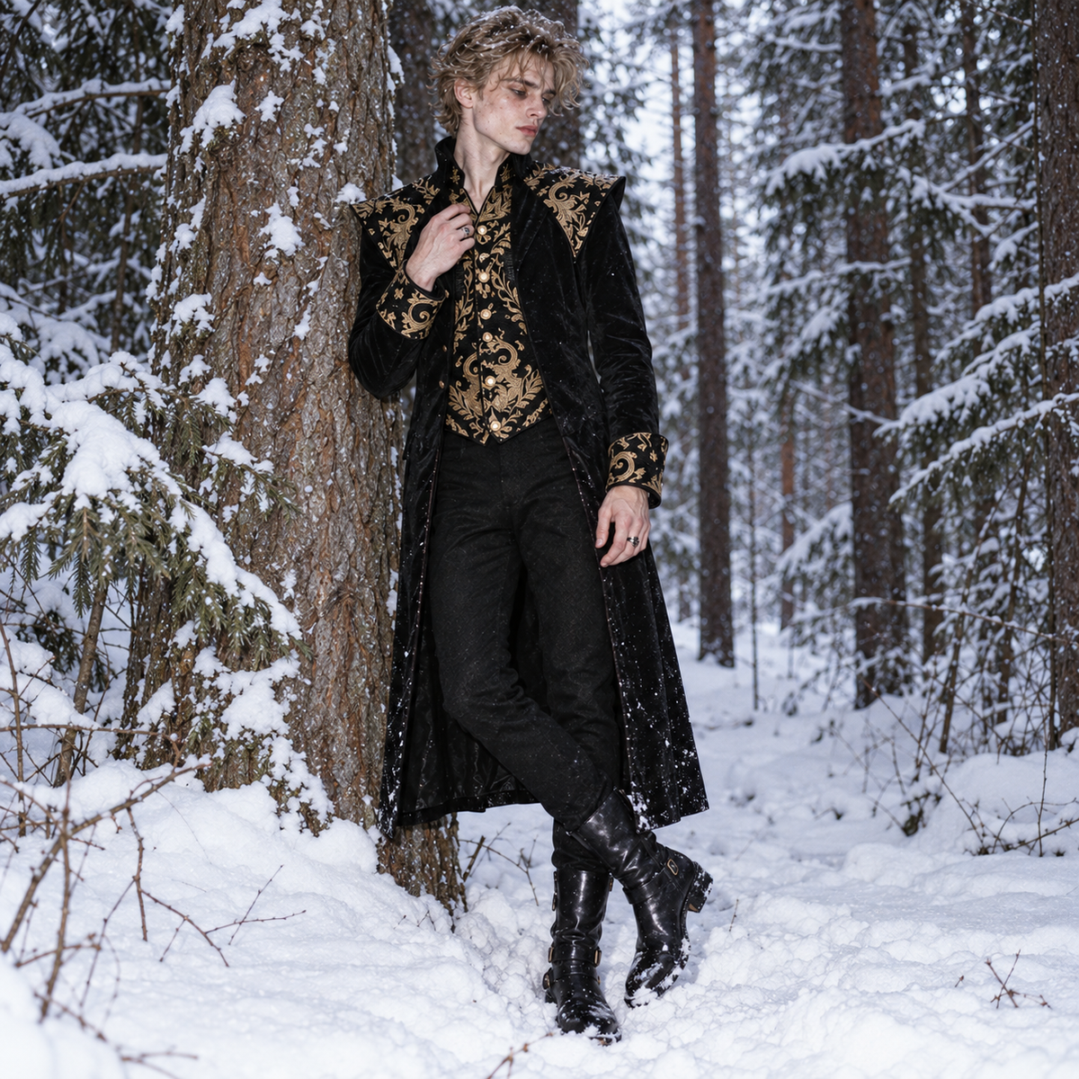 men’s Gothic Victorian tailcoat, men’s Gothic tailcoat, Victorian tailcoat men, Gothic Victorian coat, men’s steampunk tailcoat, steampunk coat men, Victorian coat men, Gothic coat men, men’s brocade tailcoat, gold brocade coat men, Gothic long coat men, Victorian frock coat, steampunk jacket men, Gothic jacket men, vampire coat men, aristocrat costume men, Victorian costume men, Gothic formal coat, Renaissance coat men, fantasy coat men, masquerade coat men, men’s Gothic clothing