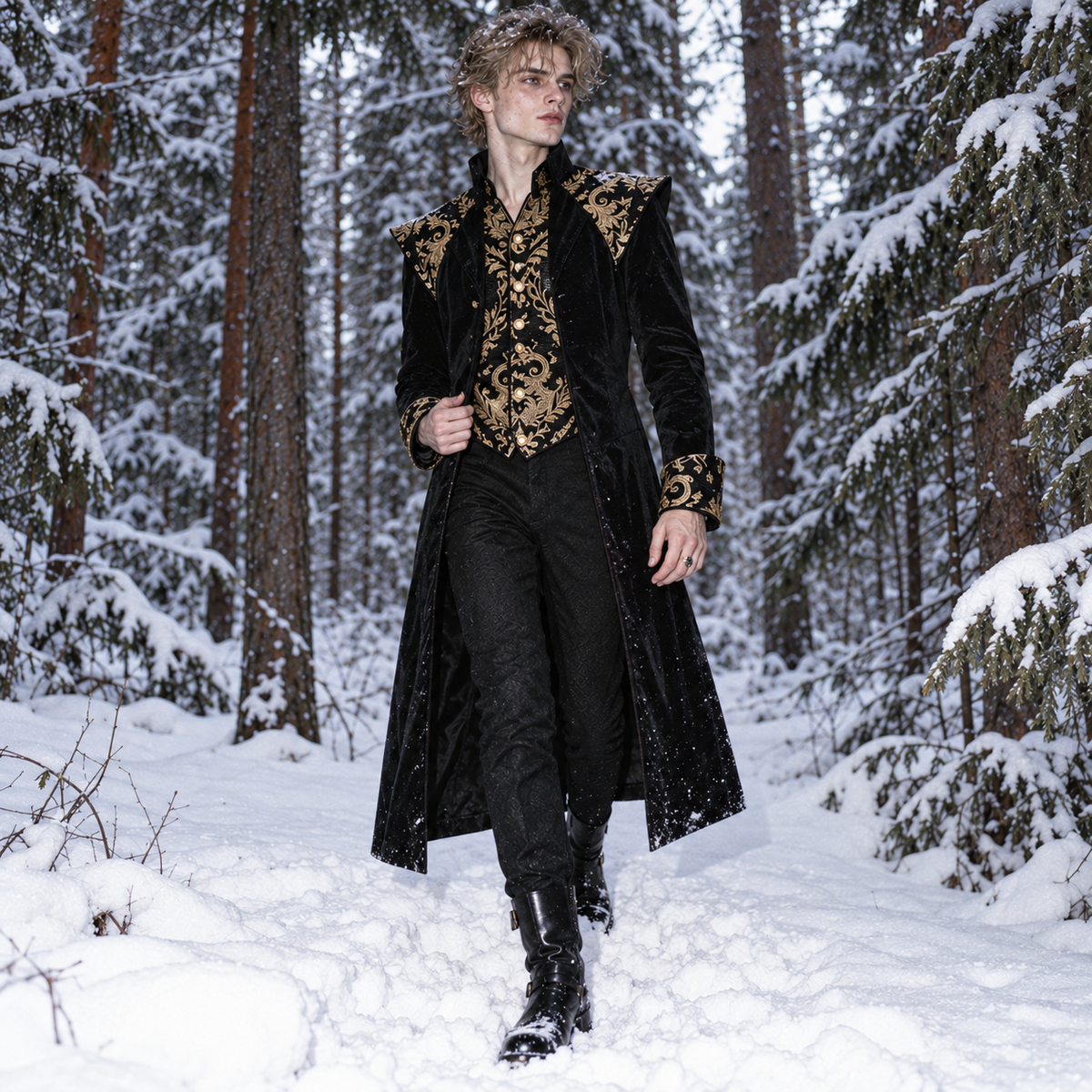 men’s Gothic Victorian tailcoat, men’s Gothic tailcoat, Victorian tailcoat men, Gothic Victorian coat, men’s steampunk tailcoat, steampunk coat men, Victorian coat men, Gothic coat men, men’s brocade tailcoat, gold brocade coat men, Gothic long coat men, Victorian frock coat, steampunk jacket men, Gothic jacket men, vampire coat men, aristocrat costume men, Victorian costume men, Gothic formal coat, Renaissance coat men, fantasy coat men, masquerade coat men, men’s Gothic clothing