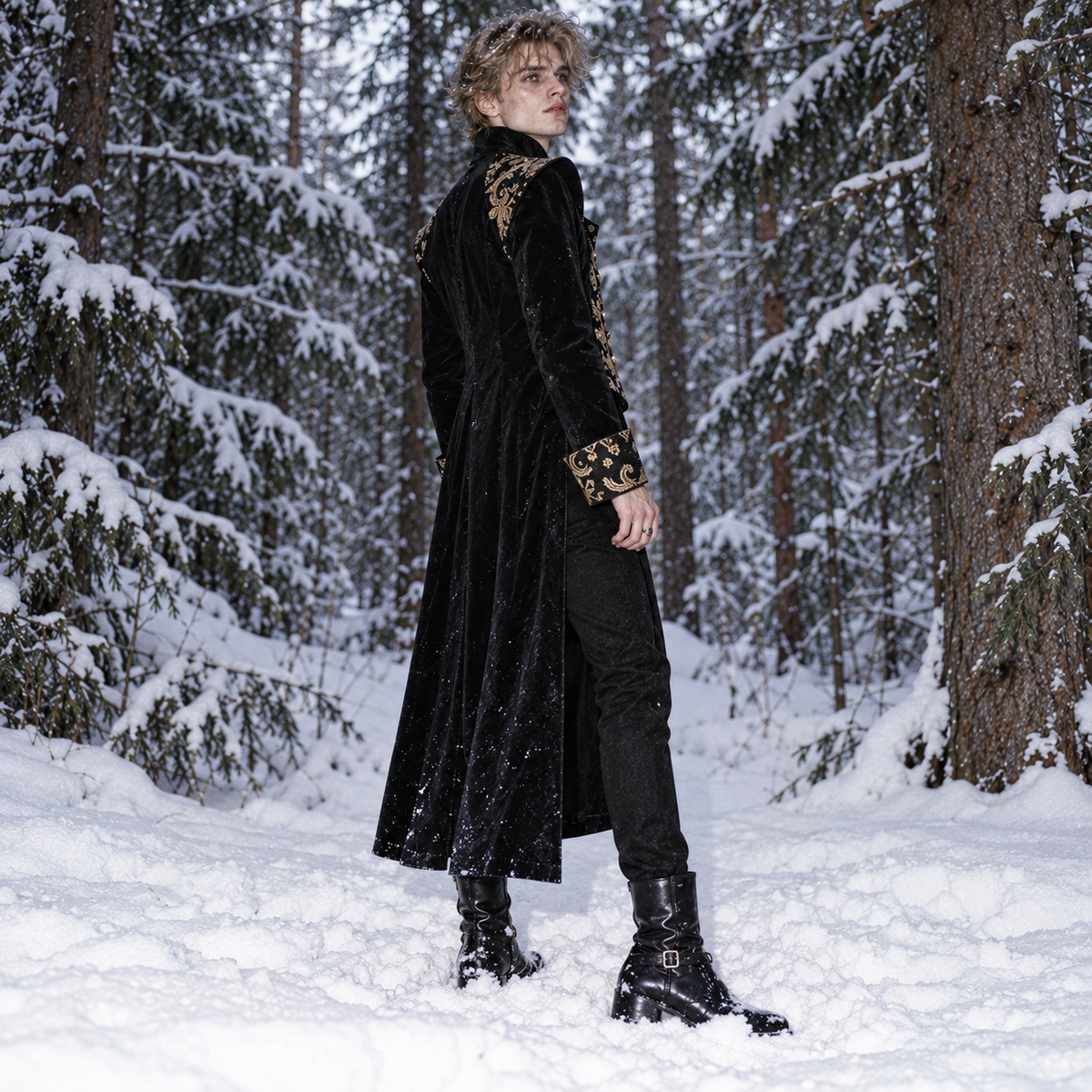 men’s Gothic Victorian tailcoat, men’s Gothic tailcoat, Victorian tailcoat men, Gothic Victorian coat, men’s steampunk tailcoat, steampunk coat men, Victorian coat men, Gothic coat men, men’s brocade tailcoat, gold brocade coat men, Gothic long coat men, Victorian frock coat, steampunk jacket men, Gothic jacket men, vampire coat men, aristocrat costume men, Victorian costume men, Gothic formal coat, Renaissance coat men, fantasy coat men, masquerade coat men, men’s Gothic clothing