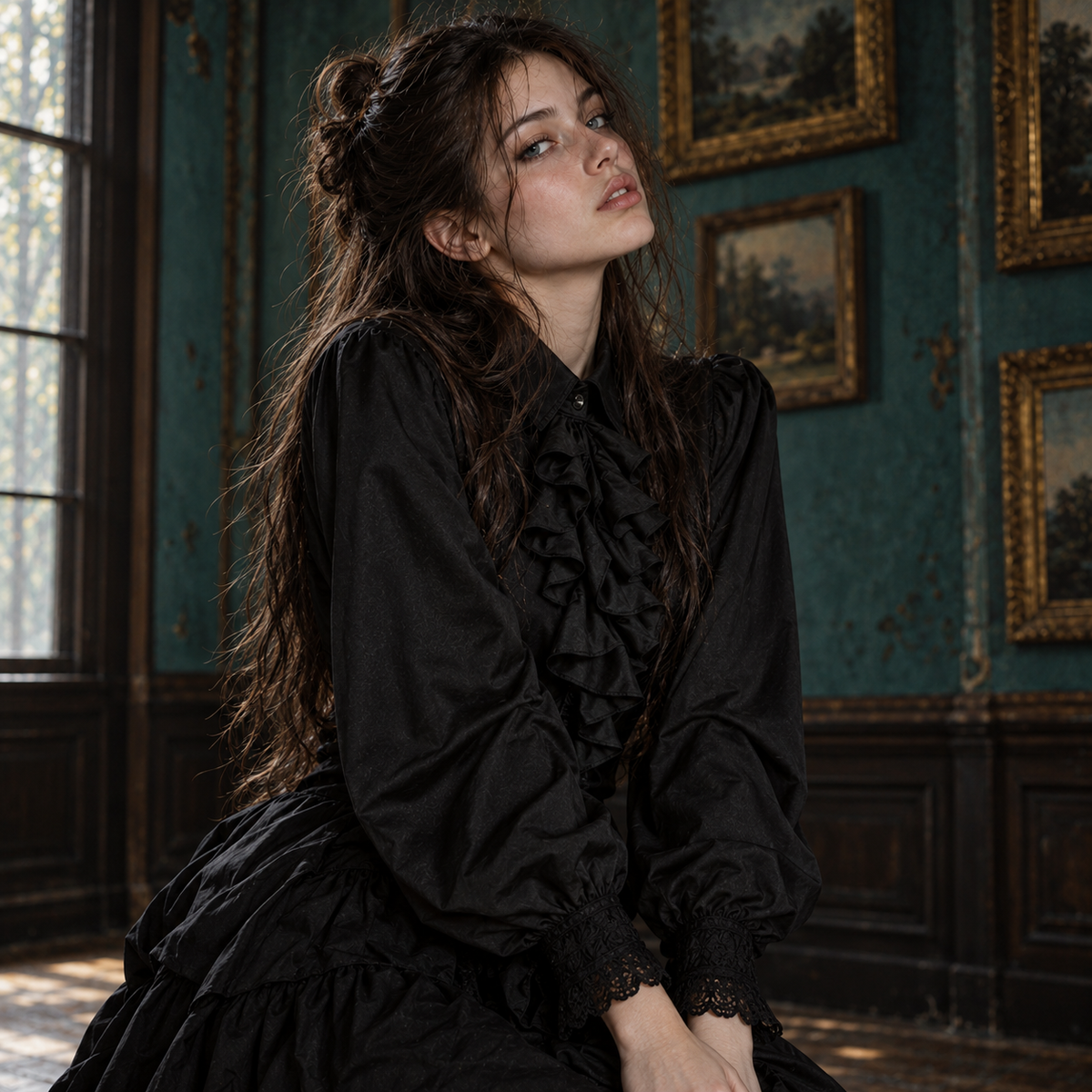 Men’s & Women’s Ruffled Poet Shirt | Gothic Victorian Blouse