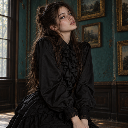 Men’s & Women’s Ruffled Poet Shirt | Gothic Victorian Blouse