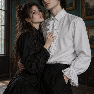 Men’s & Women’s Ruffled Poet Shirt | Gothic Victorian Blouse