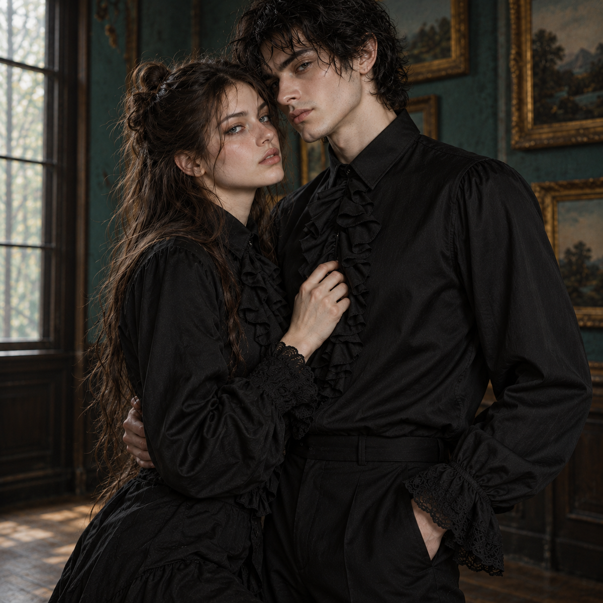Men’s & Women’s Ruffled Poet Shirt | Gothic Victorian Blouse