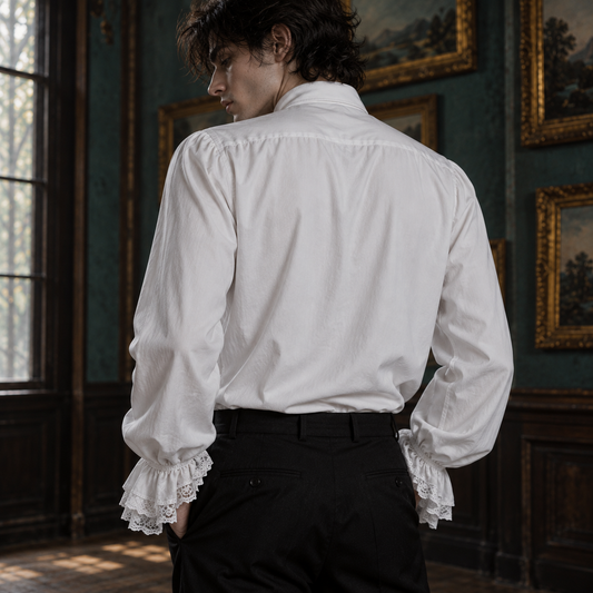 Men’s & Women’s Ruffled Poet Shirt | Gothic Victorian Blouse
