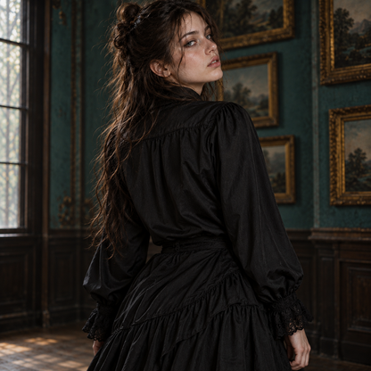 Men’s & Women’s Ruffled Poet Shirt | Gothic Victorian Blouse