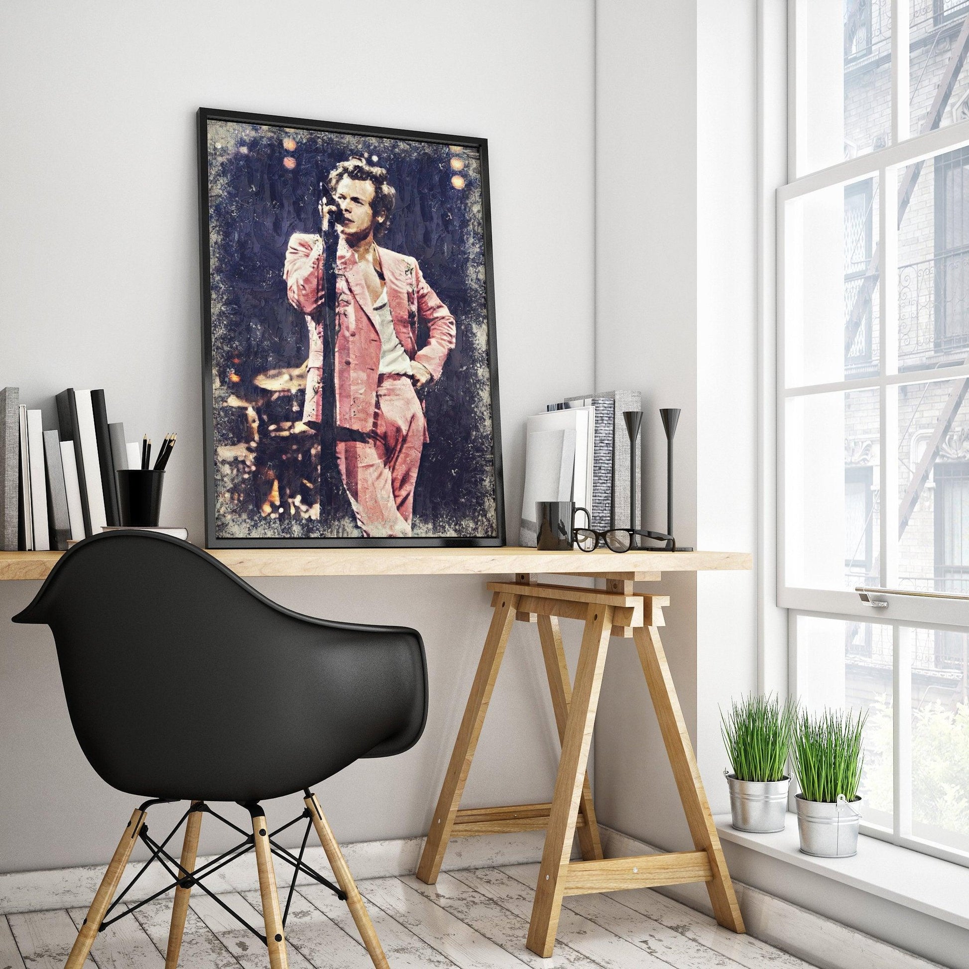Rustic Harry Styles Concert Vintage Art Print Poster - Harry Styles - 