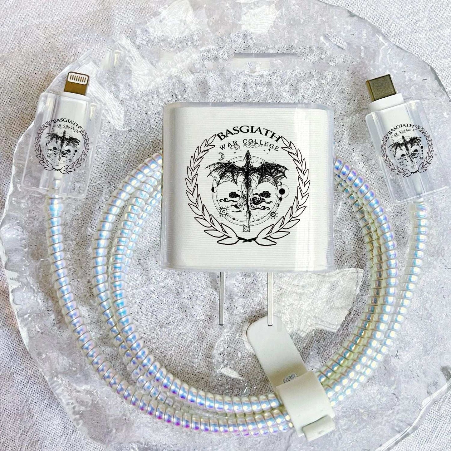 Fourth Wing Celestial Tairn & Andarna Dragon Apple Charger Protective Case - Fourth Wing - 5