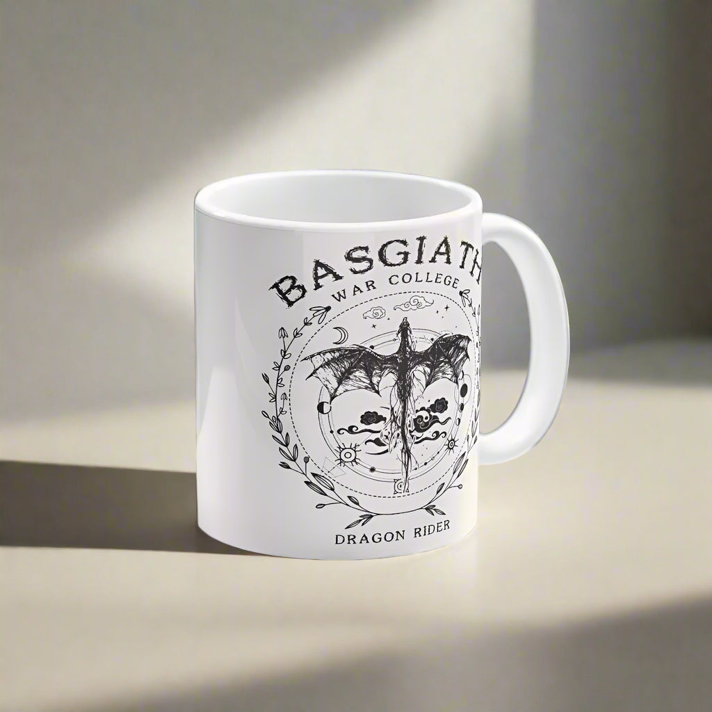 Fourth Wing Basgiath War College Dragon Riders Ceramic Coffee Mug (330ml) - Fourth Wing - 