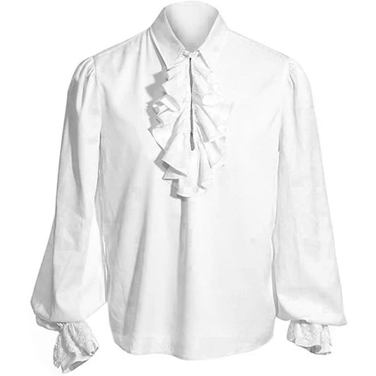 Victorian Renaissance Pirate Ruffled Sleeve Unisex Medieval Shirt
