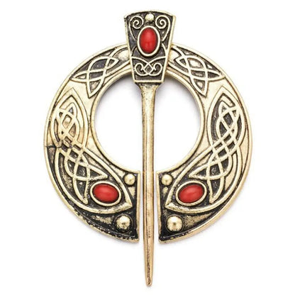 Women's Viking Celtic Knot Medieval Renaissance Shawl Pin Brooch