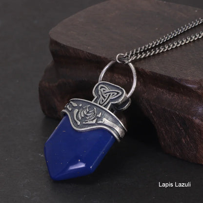 The Originals Freya Mikaelson 925 Sterling Silver Lapis Lazuli Talisman Necklace