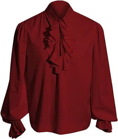 Victorian Renaissance Pirate Ruffled Sleeve Unisex Medieval Shirt