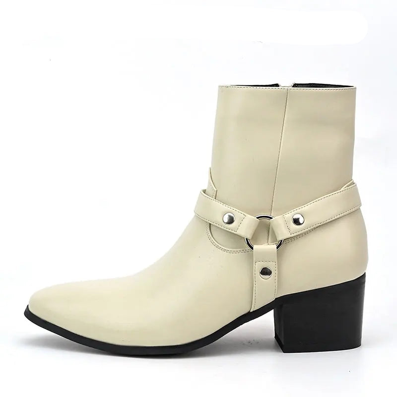 mens harness boots, men's harness boots, chain harness boots, black harness boots, harness ankle boots, mens ankle boots, men's ankle boots, black ankle boots men, mens black boots, men's black boots, O ring boots, O-ring harness boots, chain boots men, side zip boots, zip ankle boots, gothic mens boots, gothic boots men, western ankle boots, western inspired boots, biker ankle boots, moto boots men, alternative mens shoes, dark romantic fashion, vintage inspired menswear, gothic menswear