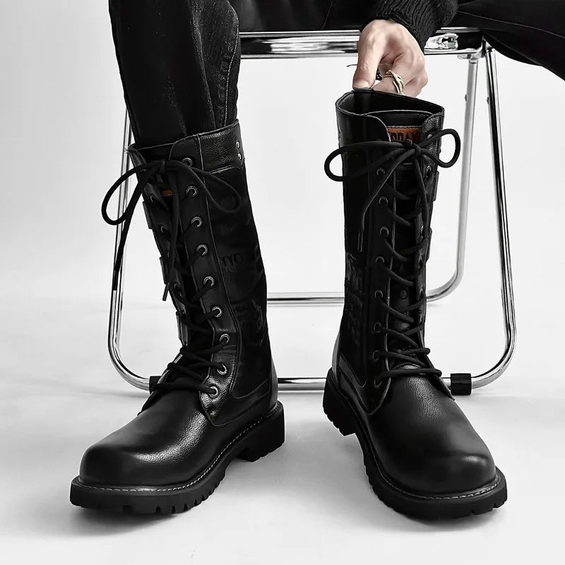 mens combat boots, men's combat boots, black combat boots, mens black boots, men's black boots, buckle combat boots, triple buckle boots, multi buckle boots, lace up combat boots, mens lace up boots, men's lace up boots, mid calf combat boots, mid calf boots men, black buckle boots, lug sole boots, chunky sole boots, punk boots men, punk menswear, gothic mens boots, gothic boots men, alternative menswear, alternative boots, biker style boots, motorcycle inspired boots, rock style boots, black fashion boots,
