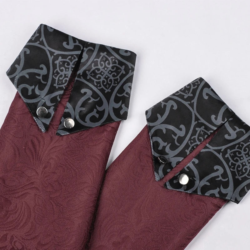 Men’s Gothic Victorian Vampire Coat | Jacquard Long Trench