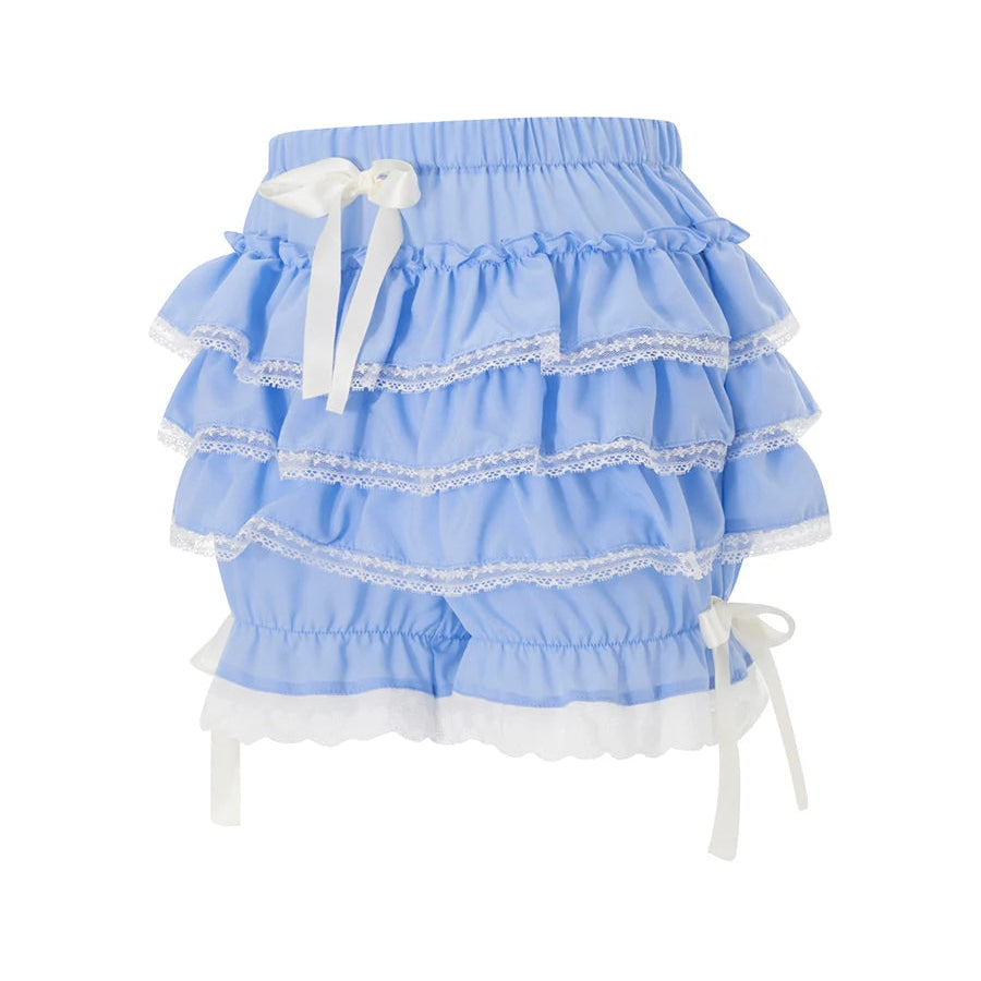 Vintage Victorian Lolita Style Ruffle Tiered Women's Bloomers Panties