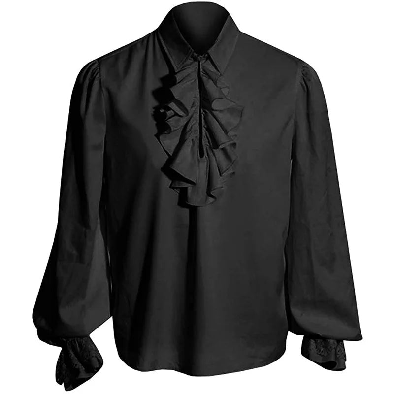 Victorian Renaissance Pirate Ruffled Sleeve Unisex Medieval Shirt