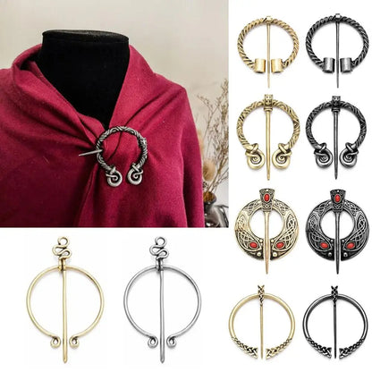 Women's Viking Celtic Knot Medieval Renaissance Shawl Pin Brooch