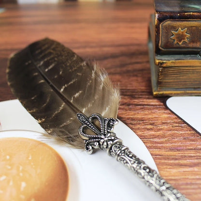 Harry Potter & the Chamber of Secrets Replica Feather Dip Quill Fountain Pen Set