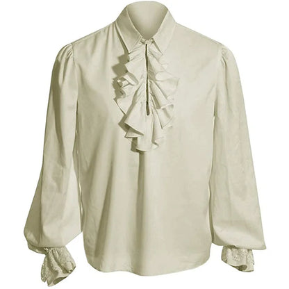 Victorian Renaissance Pirate Ruffled Sleeve Unisex Medieval Shirt