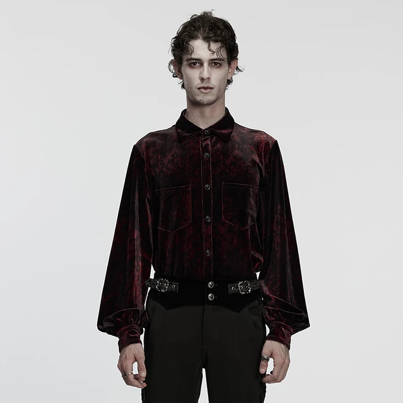 mens burgundy velvet shirt, aristocrat, vampire, vintage, fantasy, old world, lovezaqua, men's green velvet shirt, emerald green velvet shirt, gothic velvet shirt, mens gothic shirt, men's gothic shirt, green gothic shirt, velvet button up shirt, mens velvet shirt, men's velvet shirt, velvet dress shirt, green dress shirt men, gothic dress shirt, long sleeve velvet shirt, gothic menswear, romantic menswear, dark romantic clothing, alternative menswear, Victorian inspired menswear, red