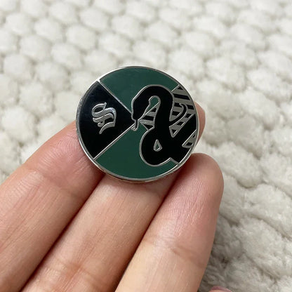 Harry Potter Slytherin Hogwarts House Crest Enamel Brooch Pin