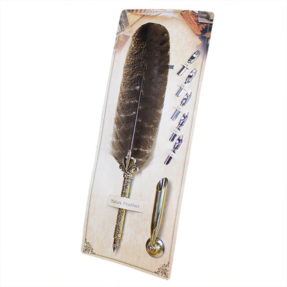 Harry Potter & the Chamber of Secrets Replica Feather Dip Quill Fountain Pen Set