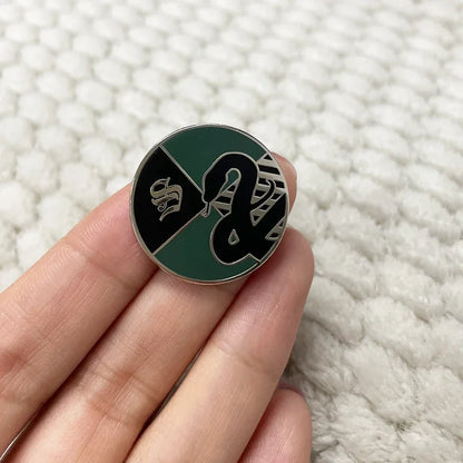 Harry Potter Slytherin Hogwarts House Crest Enamel Brooch Pin