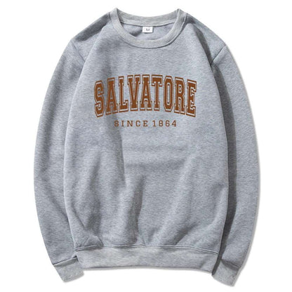 "Salvatore Since 1864" The Vampire Diaries Women's Crewneck Sweatshirt - The Vampire Diaries - 