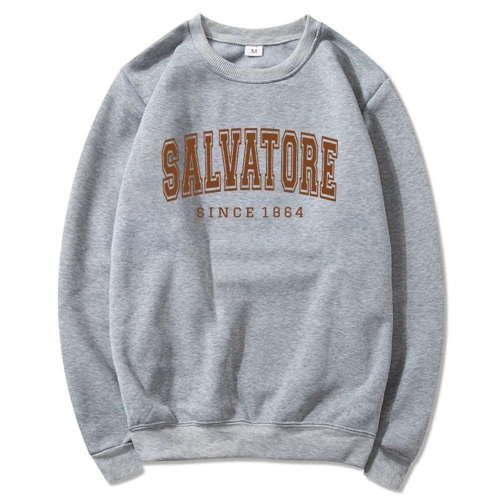 "Salvatore Since 1864" The Vampire Diaries Women's Crewneck Sweatshirt - The Vampire Diaries - Gray / S