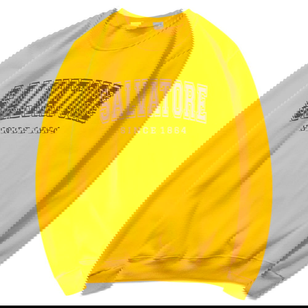 "Salvatore Since 1864" The Vampire Diaries Women's Crewneck Sweatshirt - The Vampire Diaries - Yellow / S