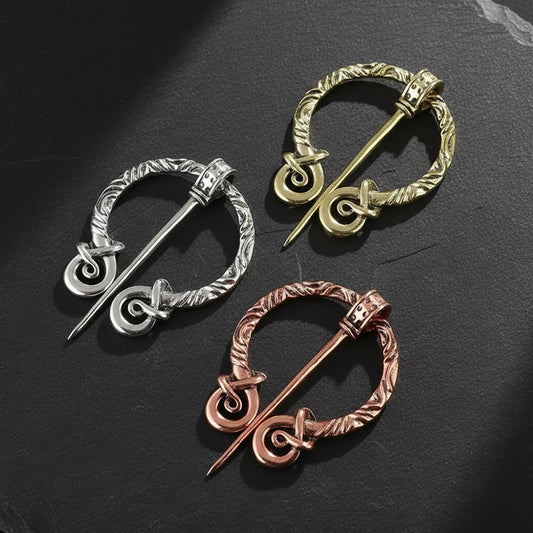 Women's Viking Celtic Knot Medieval Renaissance Shawl Pin Brooch